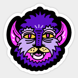 Purple Werewolf Sticker